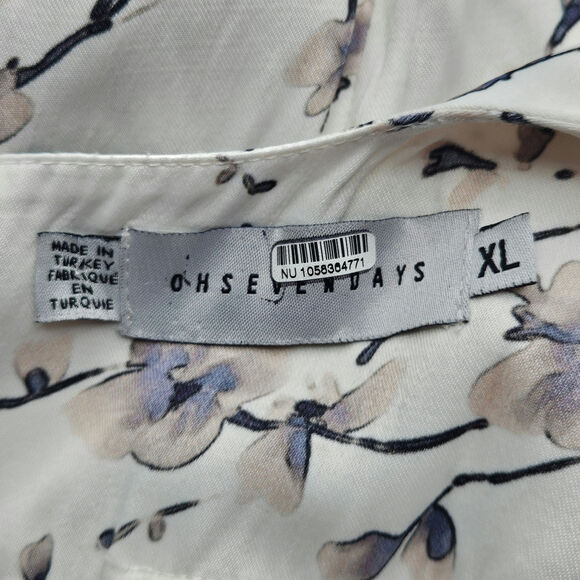 OhSevenDays‎ Maternity Caroline Dress Size XL Maxi With Slit - Picture 10 of 12